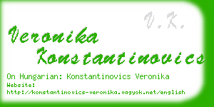 veronika konstantinovics business card